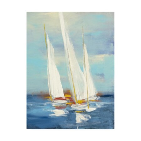 Julia Purinton 'Summer Regatta III Red Yellow' Canvas Art,14x19